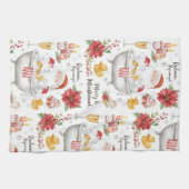  Christmas Spa themed with champagne Theedoek (Horizontaal)