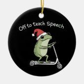 Christmas Speech Therapist SLP Communication Keramisch Ornament (Voorkant)