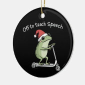 Christmas Speech Therapist SLP Communication Keramisch Ornament (Links)