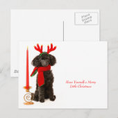 Christmas Speelgoed Poedel Dog Feestdagenkaart (Voorkant / Achterkant)