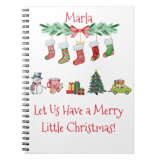 Christmas Spiral Notitieboek – Kerstcadeau Planner (Voorkant)