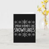 Christmas Spread Kindness Like Snowflakes - Snowfl Kaart (Gele Bloem)