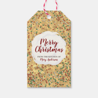 Christmas Sprinkles Cookie Custom Label Gift label Cadeaulabel