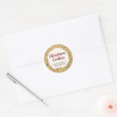 Christmas Sprinkles Cookie Custom Label Stickers (Envelop)
