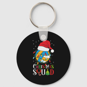 Christmas Squad Grappige Kerstverlichting Volley Sleutelhanger