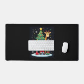 Christmas Squad Santa Giraffe Elf Dabbing Matching Bureaumat (Keyboard & Muis)