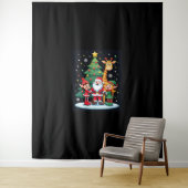 Christmas Squad Santa Giraffe Elf Dabbing Matching Wandkleed (In situ)