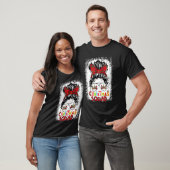 Christmas Squad Xmas Tree Lights Leopard Red Plaid T-shirt (Unisex)