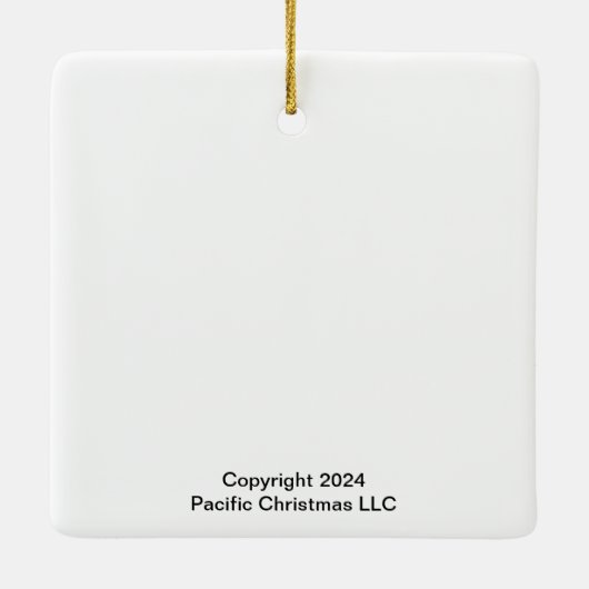 Christmas Squirrel Fairy Ornament (Achterkant)