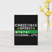 Christmas Srit Loading 67 Six Seven Meme Funny Sno Kaart (Gele Bloem)
