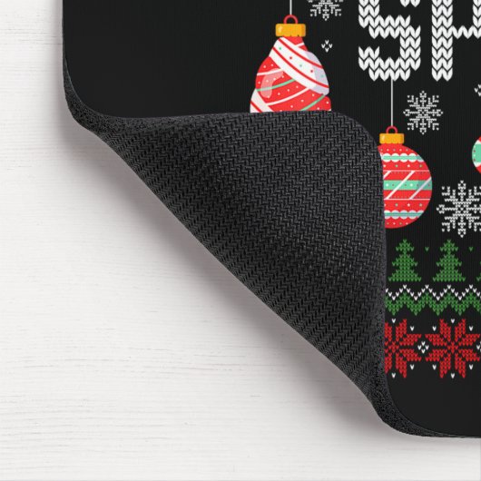 Christmas Srit Matching Funny Couples Ugly Sweater Muismat (Hoek)