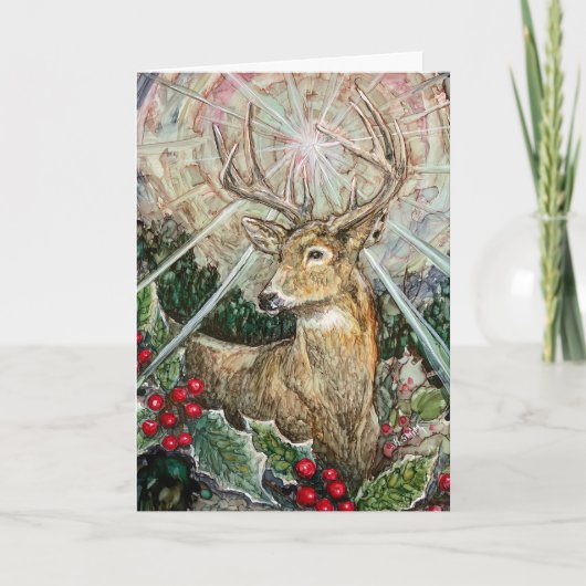 "Christmas Star" gevouwen Kaart (Voorkant)