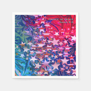 CHRISTMAS STARS   ABSTRACT   Festive CUSTOM Paper Servet