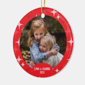 Christmas Stars Foto Ornament (Links)