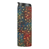 Christmas Stars Glitter Festive  Thermosbeker (Geroteerd rechts)