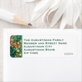 CHRISTMAS STARS Retro Custom Return-adreslabel Etiket (Insitu)