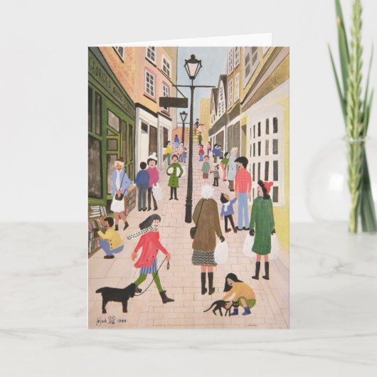 Christmas Steps Bristol 1989 Feestdagen Kaart (Voorkant)