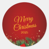 Christmas Sticker – Festive Holiday Decal (Voorkant)