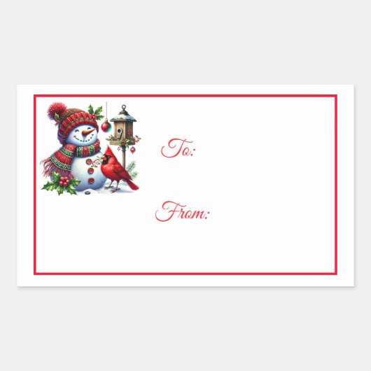 Christmas Sticker Gift Tags (Devant)