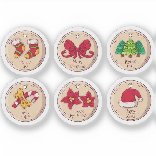 Christmas sticker set (Voorkant)