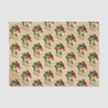 Christmas Stocking Vintage Victorian Antique