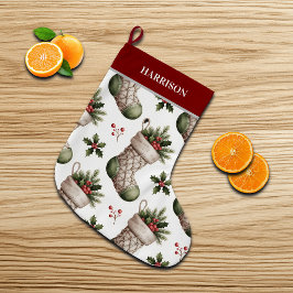 Christmas Stockings Winter Berries Grote Kerstsok