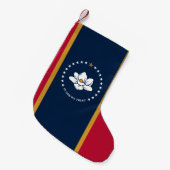 Christmas Stockings with Flag of Mississippi Kleine Kerstsok (Voorkant (Hangend))