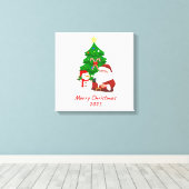 Christmas Stretched Canvas Afdruk (Insitu (Houten vloer))