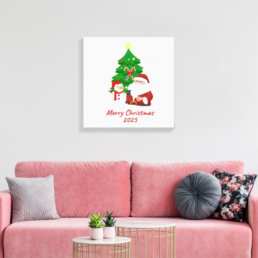 Christmas Stretched Canvas Afdruk (Insitu (Woonkamer))