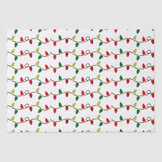 Christmas String Lights Vakantie Tissuepapier (Voorkant)