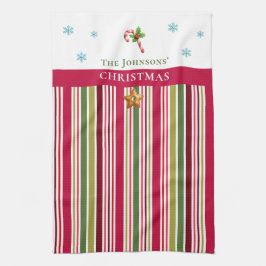 Christmas Striped– Holiday Cooking & Baking Gift Theedoek