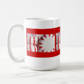 Christmas Stripes Café Mug (Gauche)