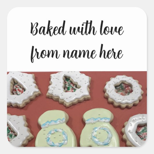 Christmas Sugar Cookies Package Sticker (Voorkant)