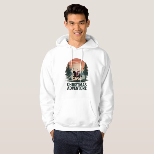 Christmas Sunset Ride Hoodie (Voorkant volledig)