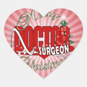 CHRISTMAS SURGEON DOCTOR HART STICKER