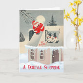 Christmas Surprise with Santa from the Twins Kaart (Gele Bloem)