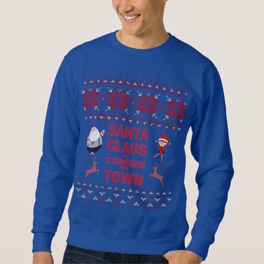 Christmas Sweatshirt - Santa Claus Design (Devant)