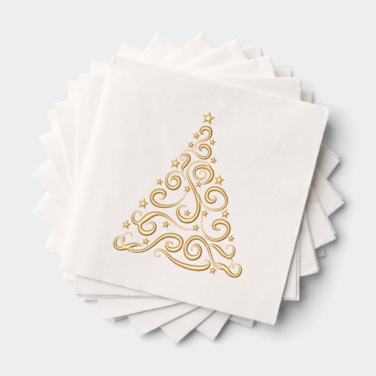 Christmas Swirls and Stars Tree Elegant (Insitu (empilé))