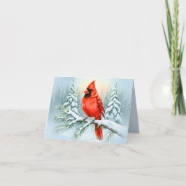 Christmas Sympathy Note Cardinal Memorial Holiday Notitiekaartje