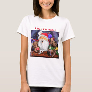 Christmas T-Shirt Santa and Reindeers - Fun