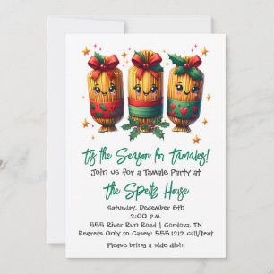 Christmas Tamale-uitnodiging Kaart