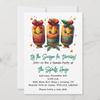 Christmas Tamale-uitnodiging Kaart