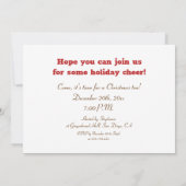 Christmas Tea Gingerbread Invitation (Dos)