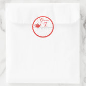 Christmas Tea Party Naam Tag (Tas)