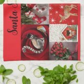 Christmas Tea Towel   Theedoek (Gevouwen)