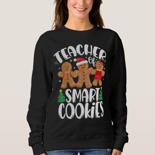 Christmas Teacher Cute Gingerbread Cookies 1 Trui (Voorkant)