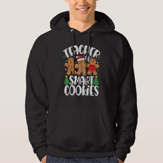 Christmas Teacher Cute Gingerbread Cookies Hoodie (Voorkant)