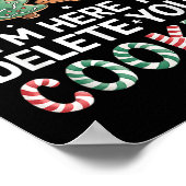 Christmas Tech Support hier om cookies Xmas M te v Poster (Hoek)