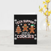 Christmas Tech Suprt Here To Delete Cookies Xmas M Kaart (Gele Bloem)