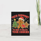 Christmas Tech Suprt Here To Delete Cookies Xmas M Kaart (Voorkant)